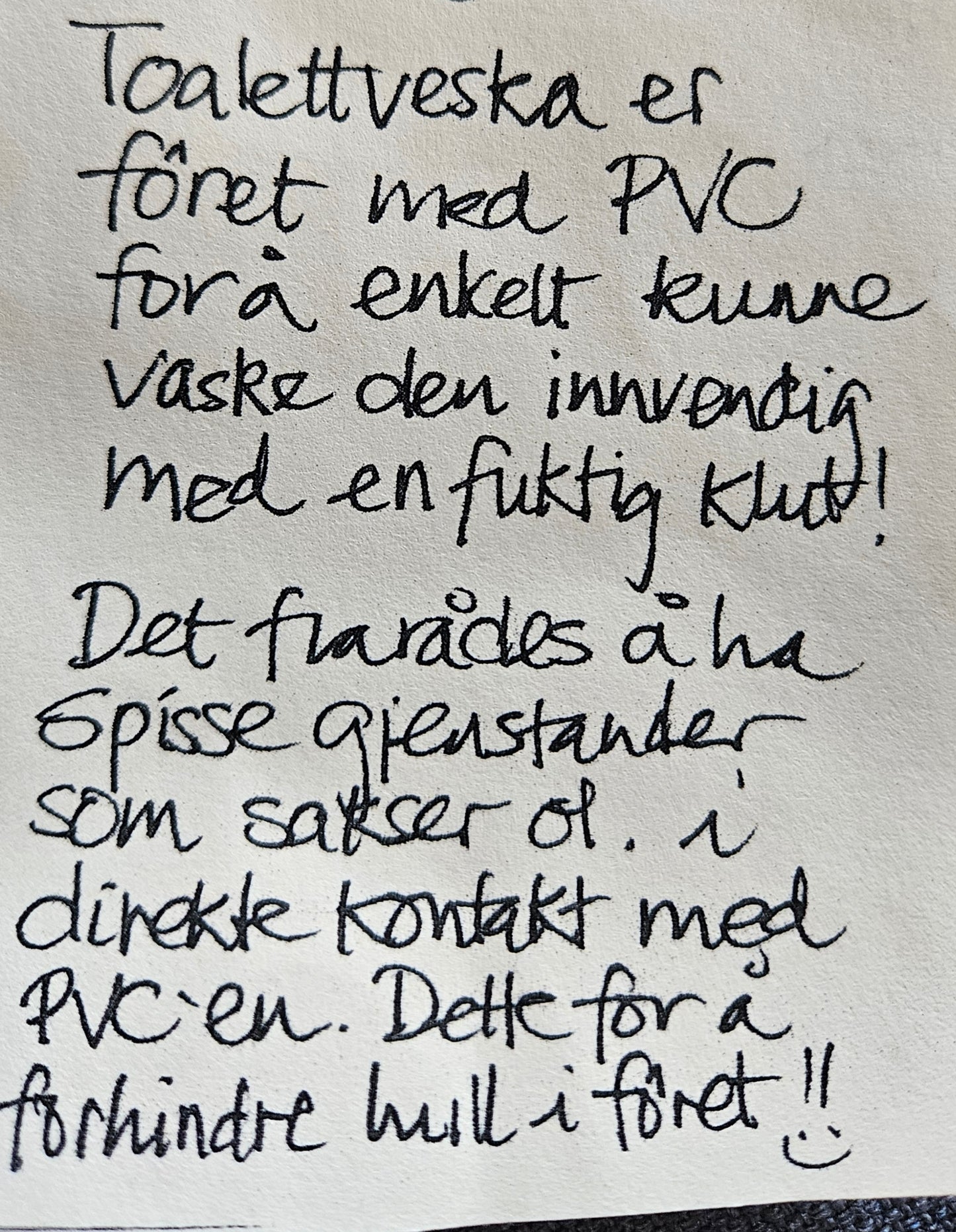Liten toalettveske